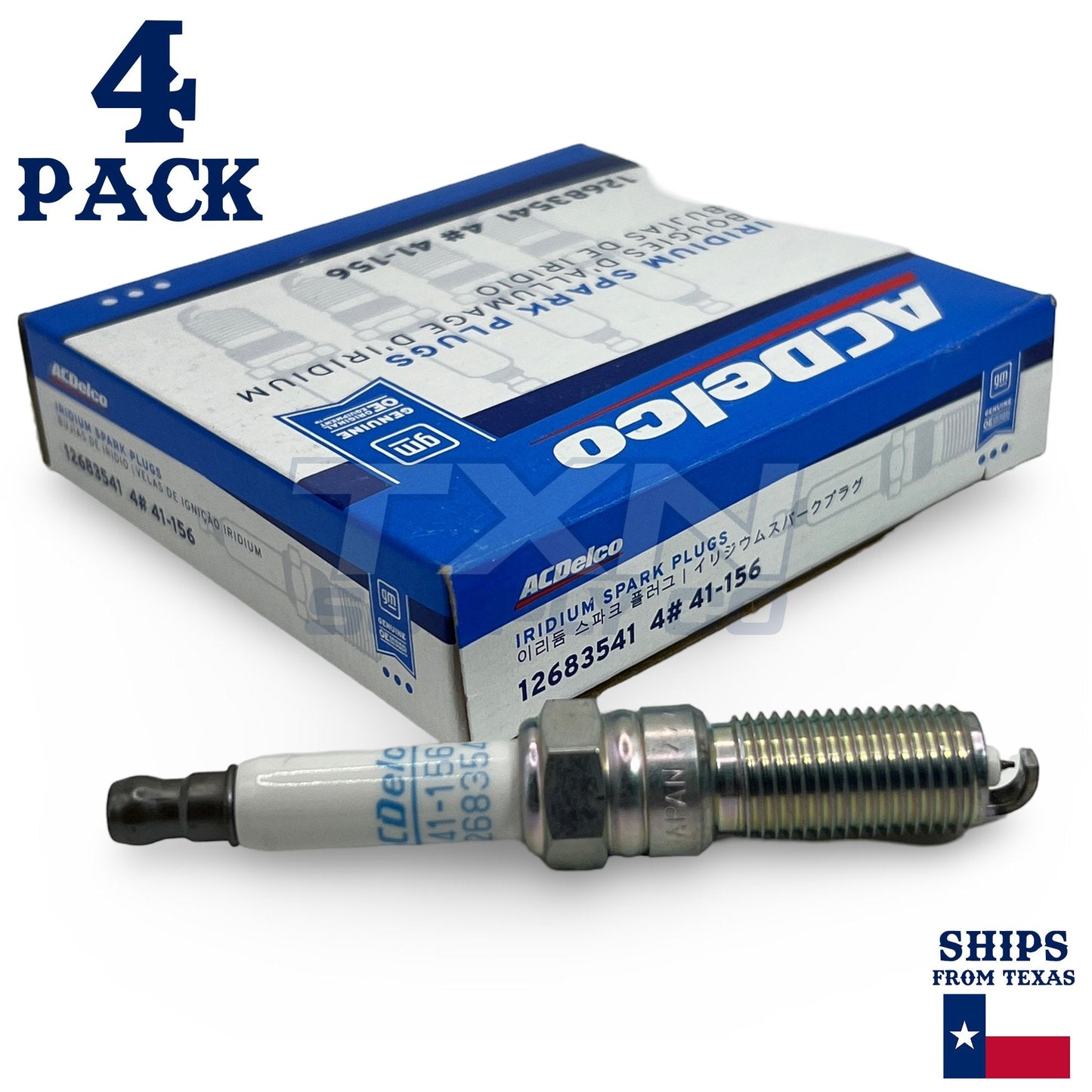 4 Pack Genuine GM ACDelco Iridium Spark Plugs 41-156 ps