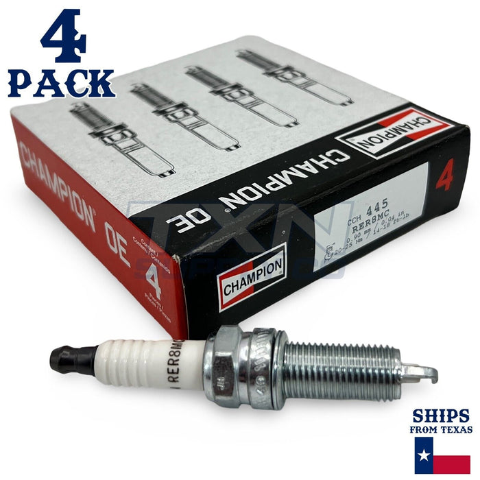 Champion 445 Copper Plus Spark Plugs RER8MC - 4 Pack