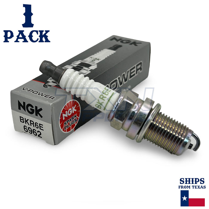 NGK 6962 V-Power BKR6E Spark Plug - 1 Pack