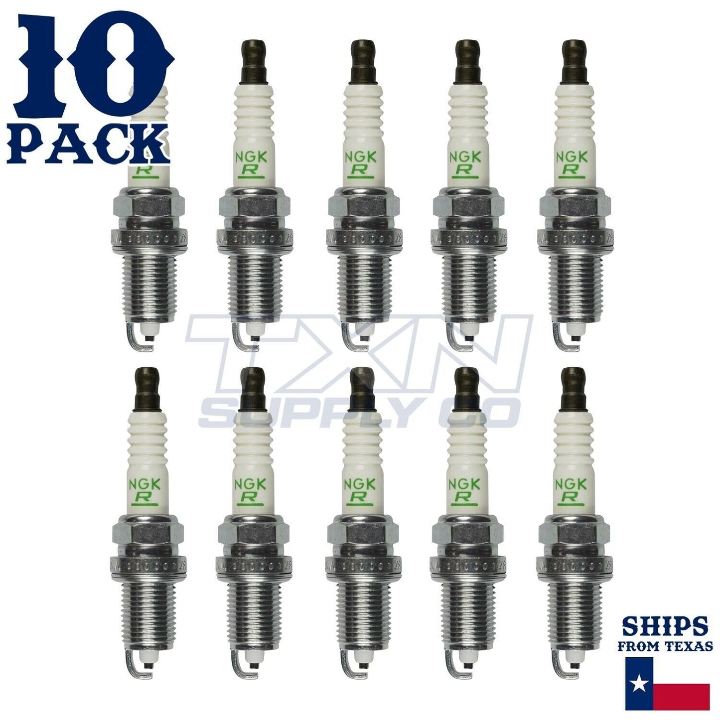 10 Pack NGK V-Power Spark Plugs 1994-1996 for Dodge Ram 3500 8.0L V10 ps
