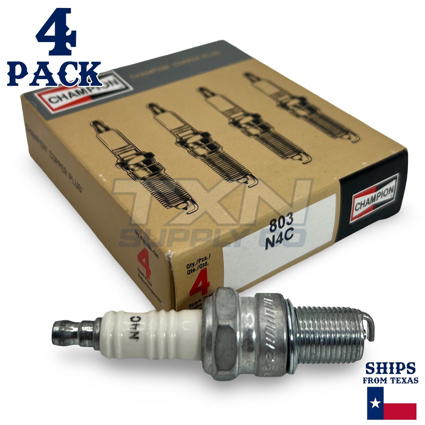 Champion 803 Copper Plus Spark Plug N4C - 1 Pack