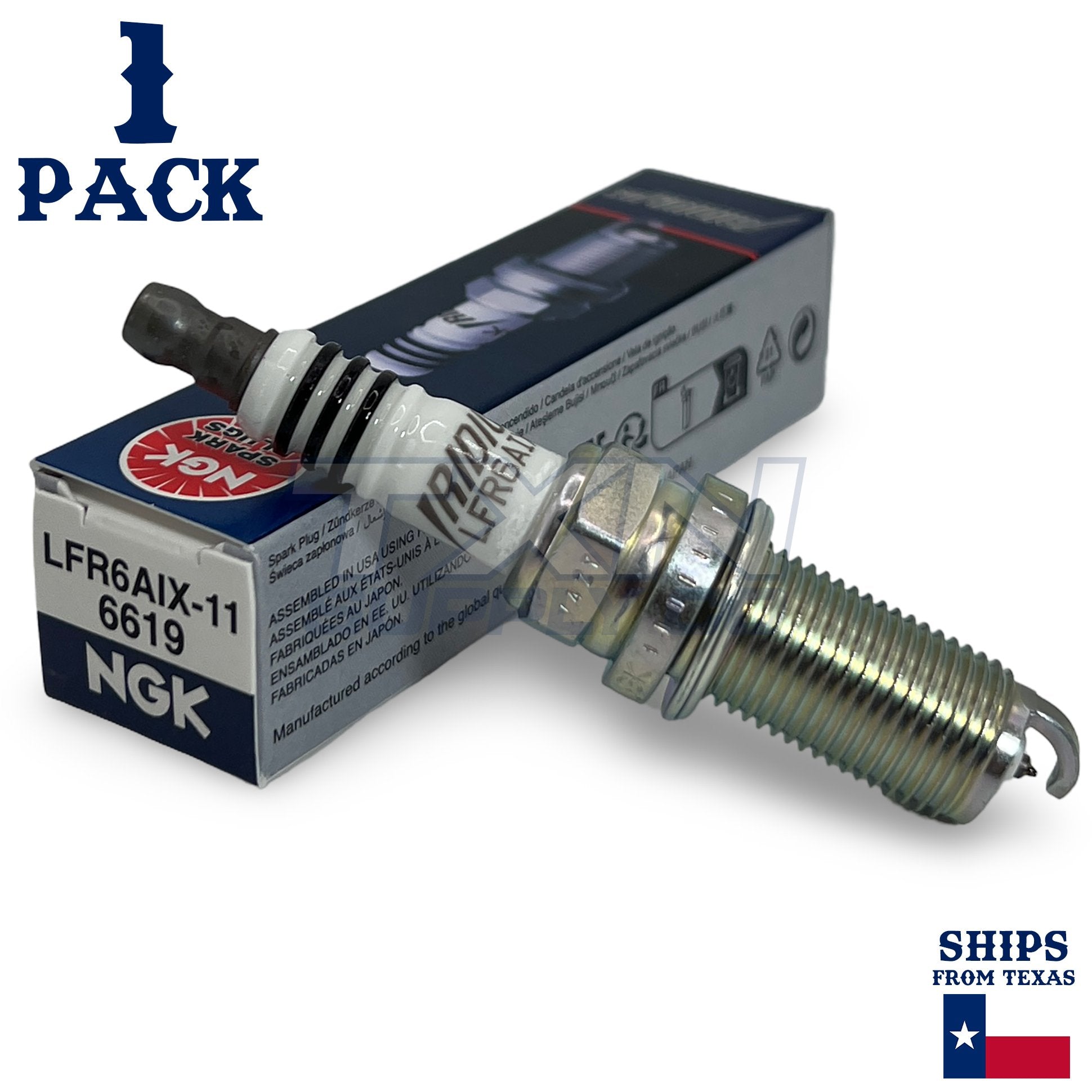 1 Pack NGK Iridium IX 6619 Spark Plugs LFR6AIX-11 ps