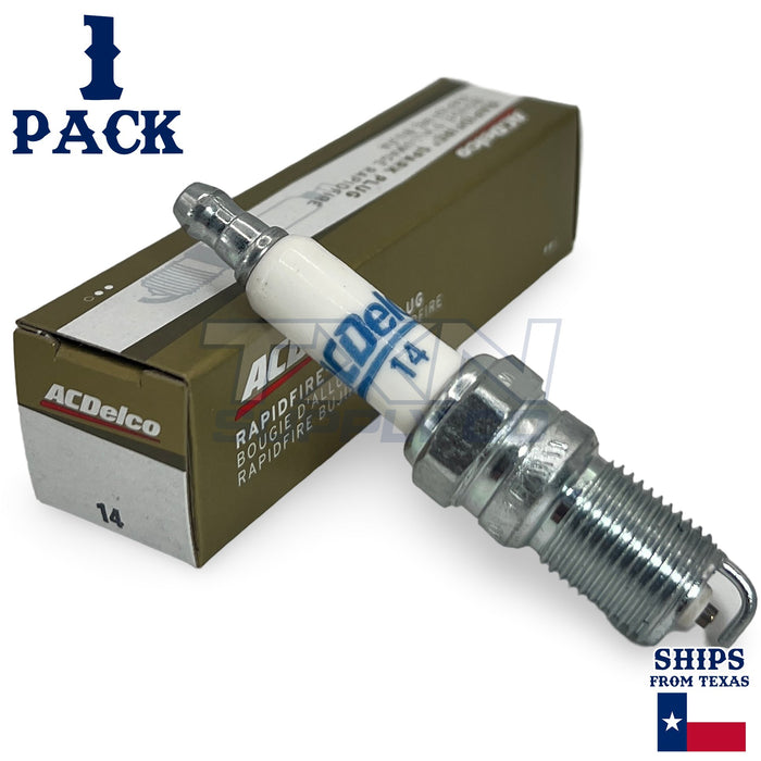 1 Pack GM ACDelco #14 RAPIDFIRE Platinum Spark Plug 19308033