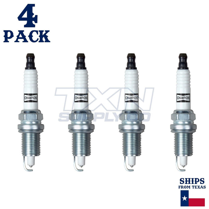 4 Pack Spark Plugs Champion Platinum Set 1995 CHEVROLET CAVALIER L4-2.3L ps