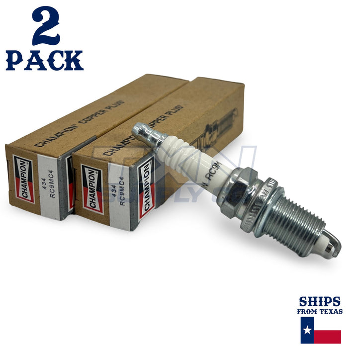 Champion 434 Copper Plus Spark Plugs RC9MC4 - 2 Pack