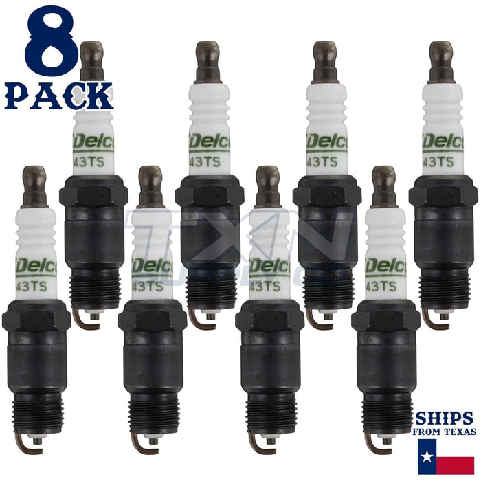 8 Pack Genuine GM ACDelco Spark Plugs R43TS ps