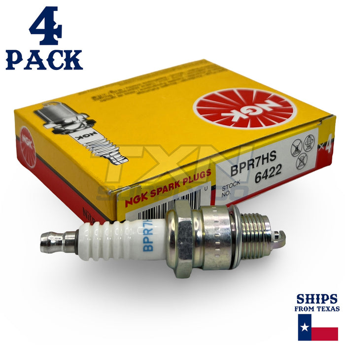 NGK 6422 Spark Plugs BPR7HS - 4 Pack