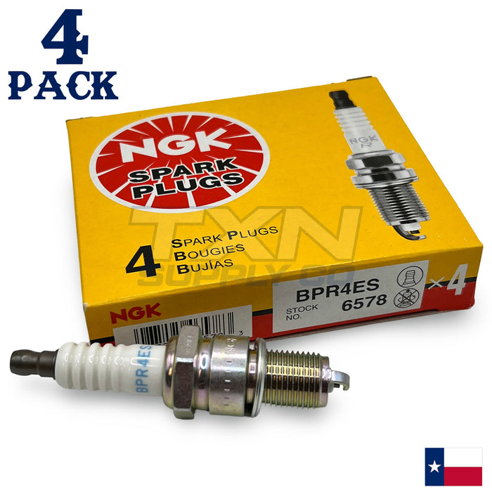 NGK 6578 7222 Spark Plug BPR4ES - 4 Pack