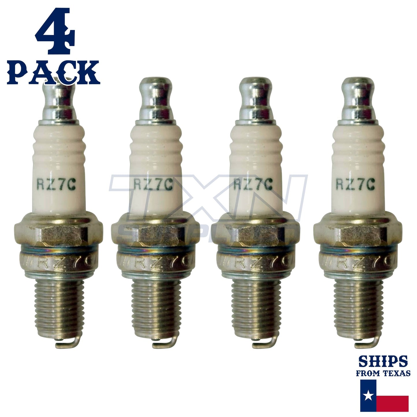 4 Pack Champion Spark Plug - For STIHL FS 131 (1.9hp) Trimmer Cutter