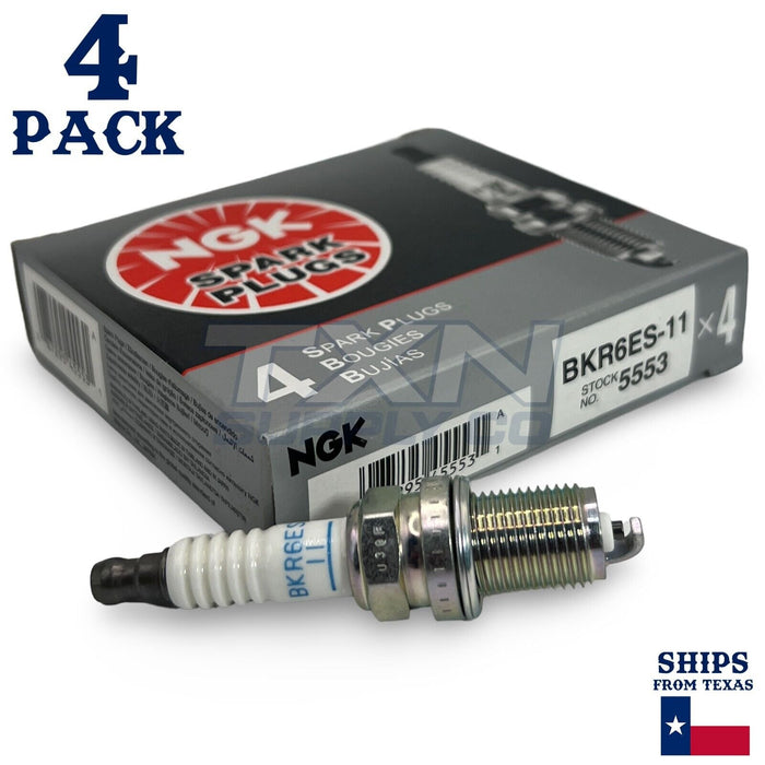 NGK 5553 Spark Plug BKR6ES-11 - 4 Pack