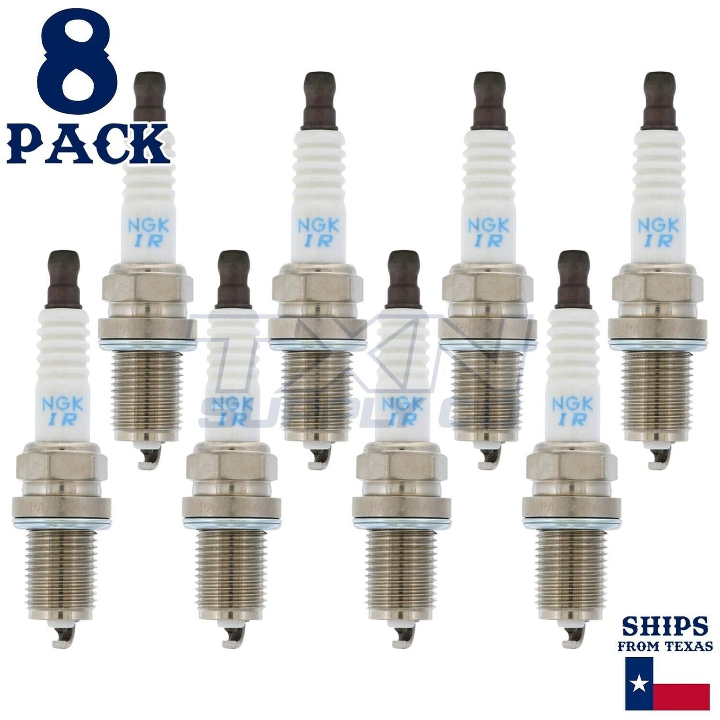 8 Pack NGK V-Power 5115 Spark Plugs IFR7F-4D ps