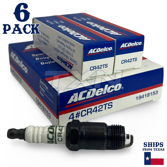 6 Pack Genuine GM ACDelco Spark Plugs CR42TS ps