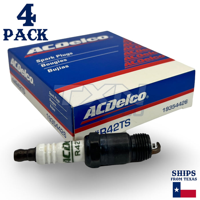 4 Pack Genuine GM ACDelco Spark Plugs R42TS ps