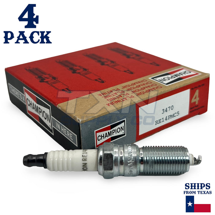 Champion 3470 Platinum Spark Plugs RE14PMC5 - 4 Pack