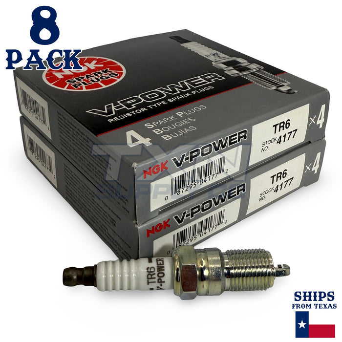 8 Pack NGK V-Power Spark Plugs 2009-2015 for Cadillac CTS V8 6.2L ps
