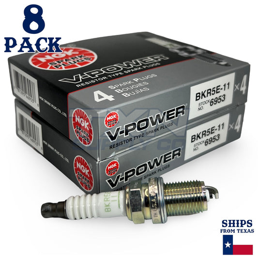 8 Pack Spark Plugs NGK V-Power 1992-1996 Chevrolet Corvette 5.7L V8 VIN P ps