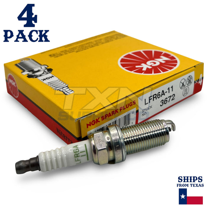 NGK 3672 V-Power Spark Plug LFR6A-11 - 4 Pack