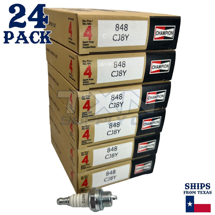 Champion 848 Copper Plus Spark Plug CJ8Y - 24 Pack