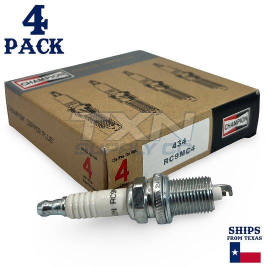Champion 434 Copper Plus Spark Plugs RC9MC4 - 4 Pack