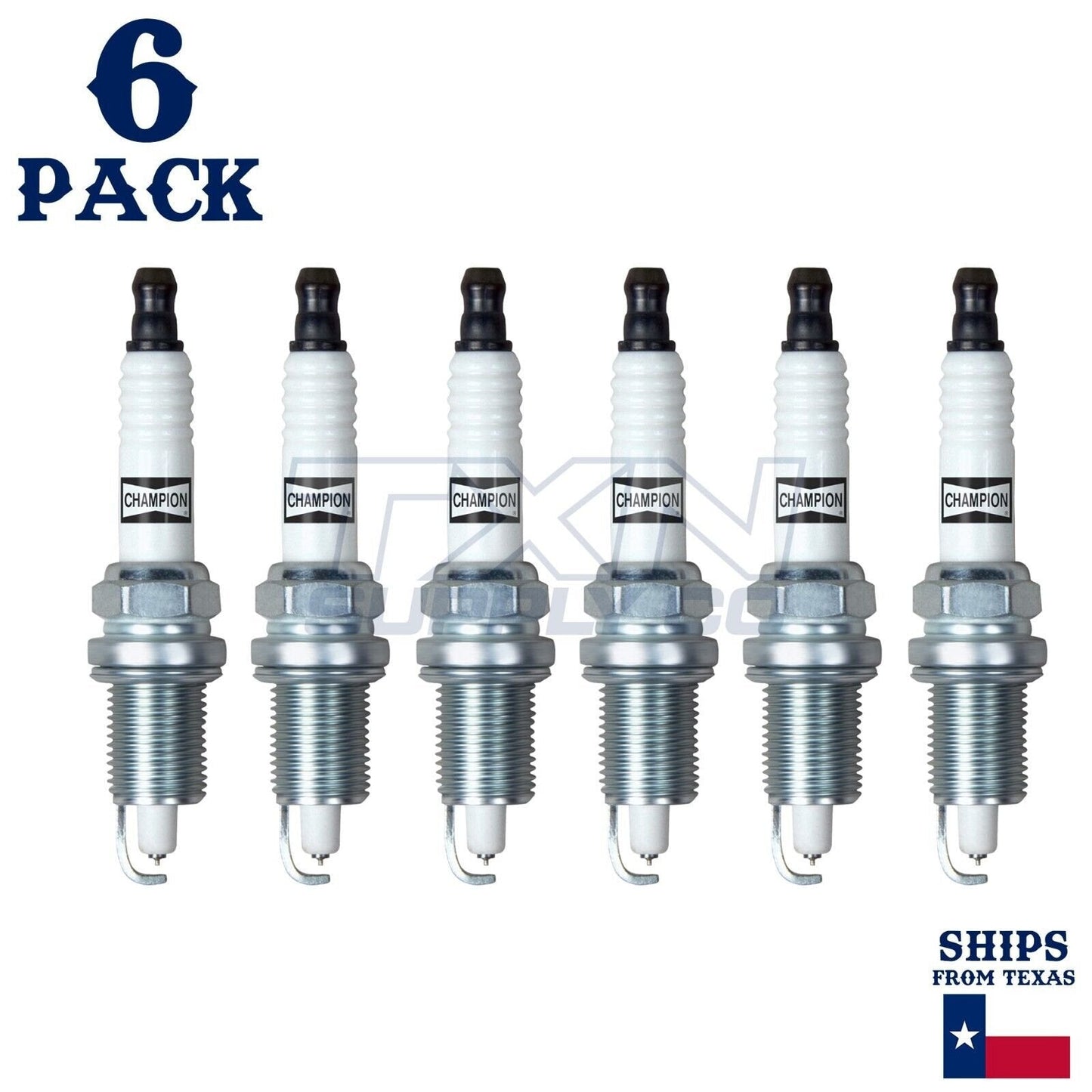 6 Pack Champion Platinum Spark Plugs for 2007 GMC Sierra 1500 Classic 4.3L V6 ps