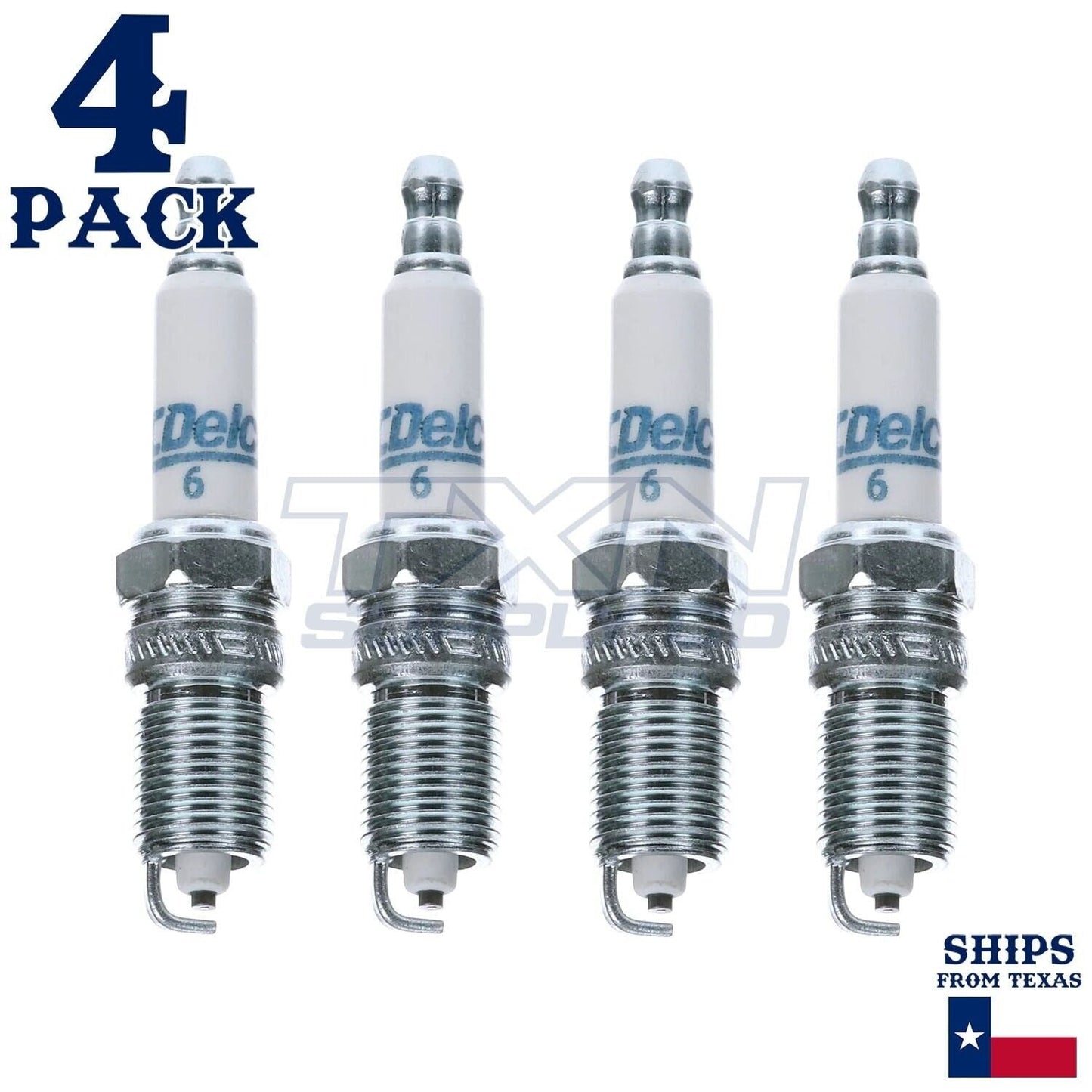 4 Pack GM ACDelco #6 RAPIDFIRE Platinum Spark Plugs ps