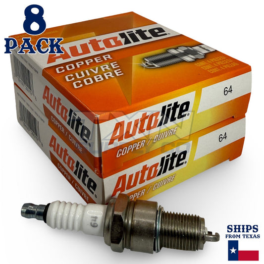 Autolite 64 Copper Core Spark Plugs - 8 Pack