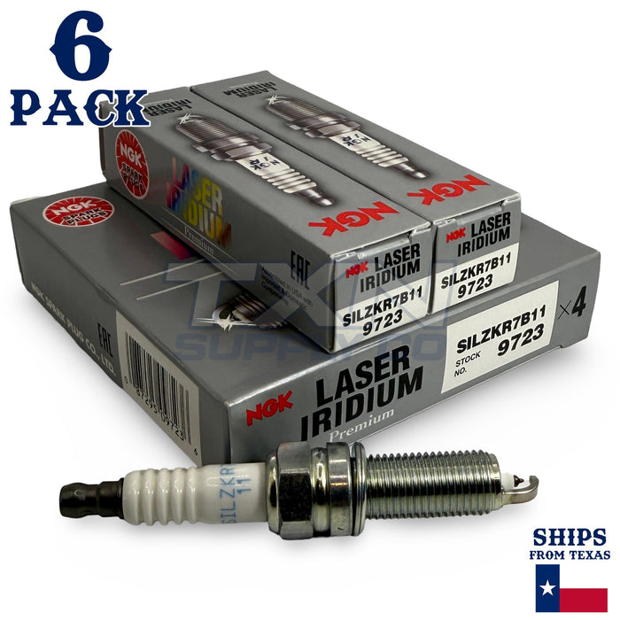 6 Pack NGK Laser Iridium Spark Plugs 2011-2017 for Chrysler 200 V6-3.6L ps