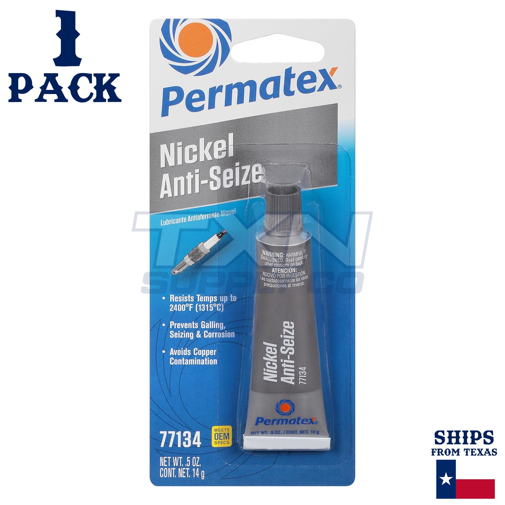 Permatex 77134 Nickel Anti-Seize Lubricant, 0.5 oz - 1 Pack