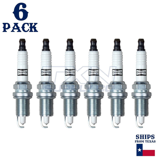 Champion 7034 Double Platinum Spark Plugs RC12PEPB5 - 6 Pack