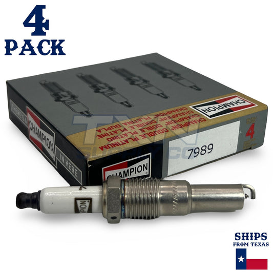 Champion 7989 Double Platinum Spark Plugs - 4 Pack