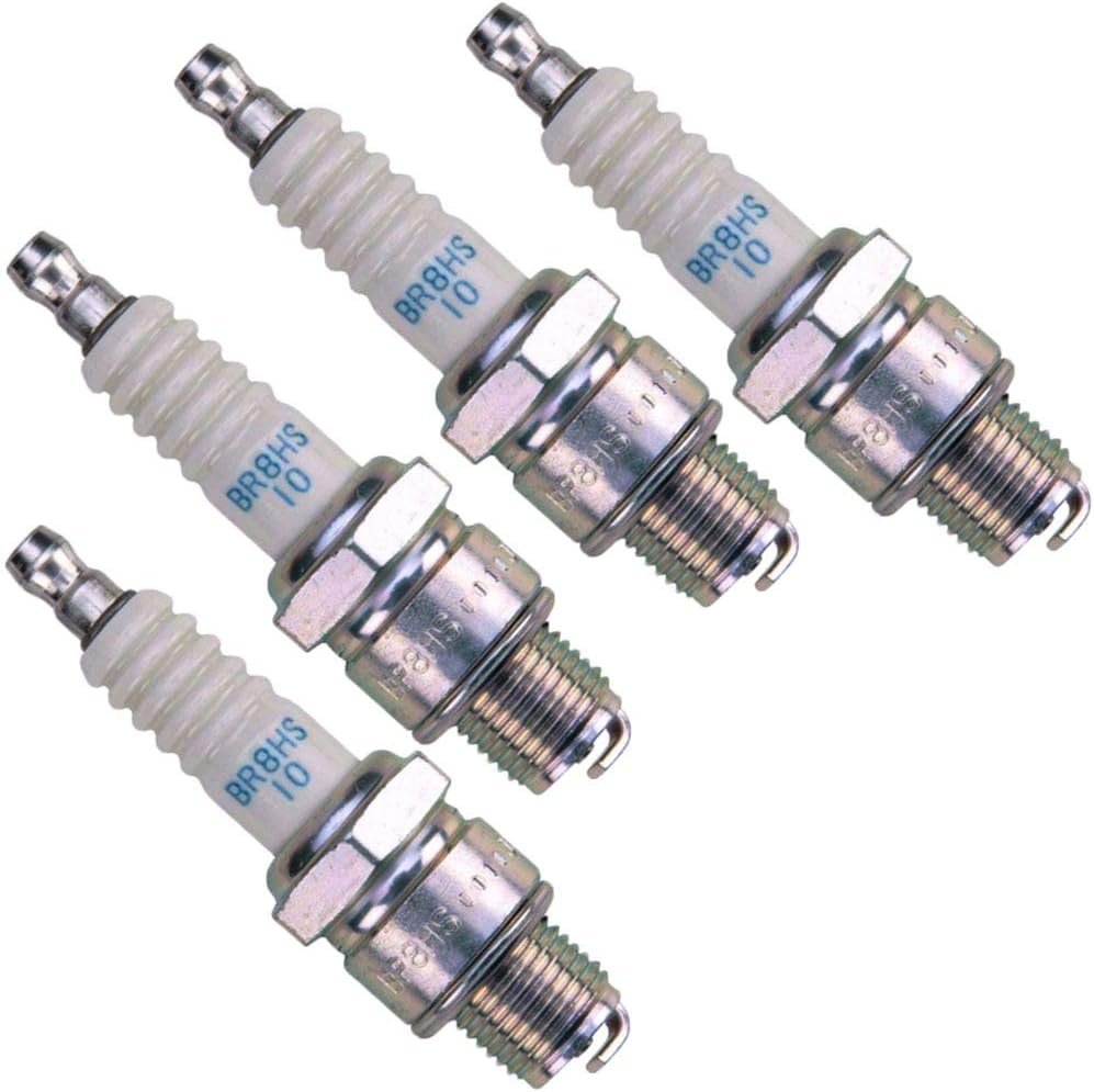 NGK 1134 Spark Plug BR8HS-10 - 4 Pack - For Marine, Motorcycle, Watersports