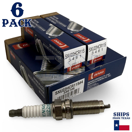 6 Pack Denso 3461 Iridium Long Life Spark Plugs SXU22HCR11S ps
