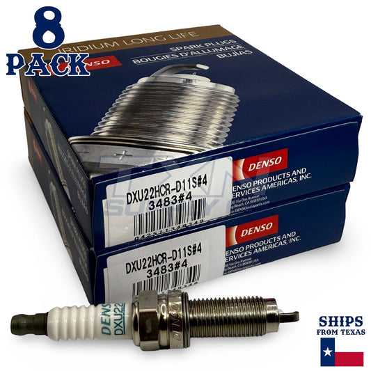 8 Pack Denso 3483 Iridium Long Life Spark Plugs DXU22HCR-D11S ps