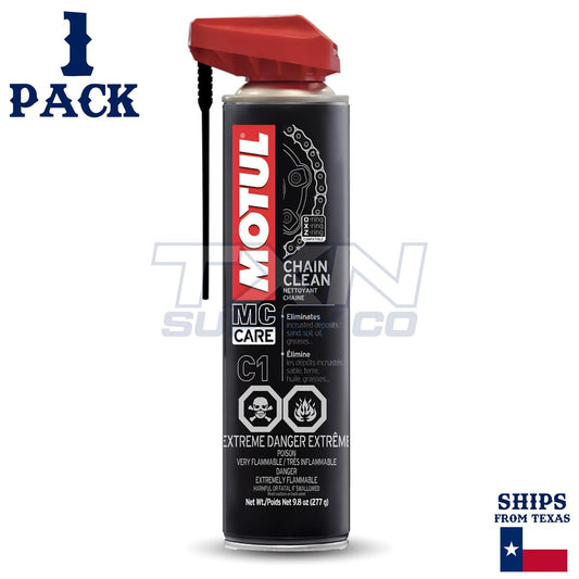Motul MC Care C1 Chain Cleaner 9.8oz 0.400L Spray 103243 - 1 Pack