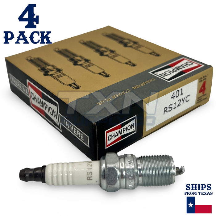 Champion 401 Copper Plus Spark Plug RS12YC - 4 Pack