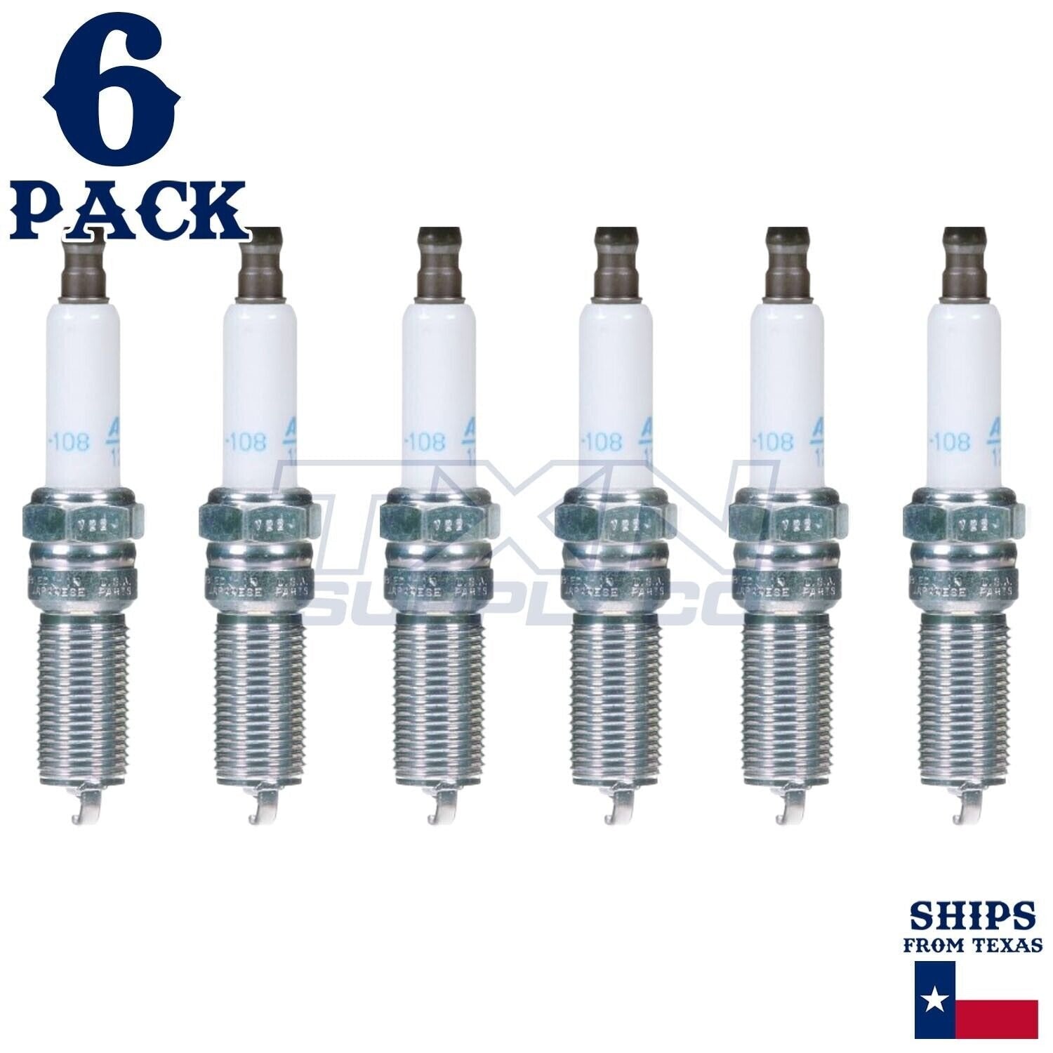 6 Pack Genuine GM ACDelco Iridium Spark Plugs 41-108 ps