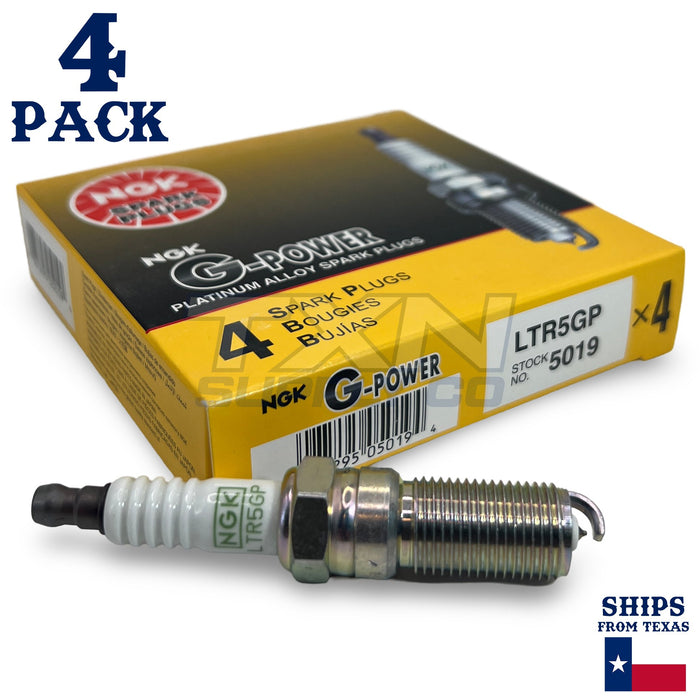 4 Pack NGK G-Power Spark Plugs 2010-2014 for Chevrolet Equinox 2.4L L4 ps