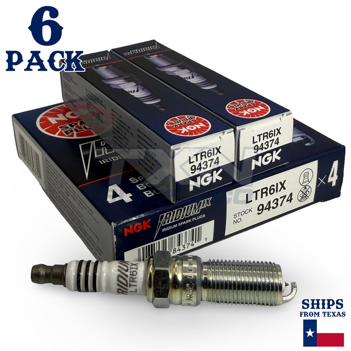 6 NGK Iridium IX Spark Plugs 2015-2019 for Ford Police Interceptor Sedan V6 3.5L
