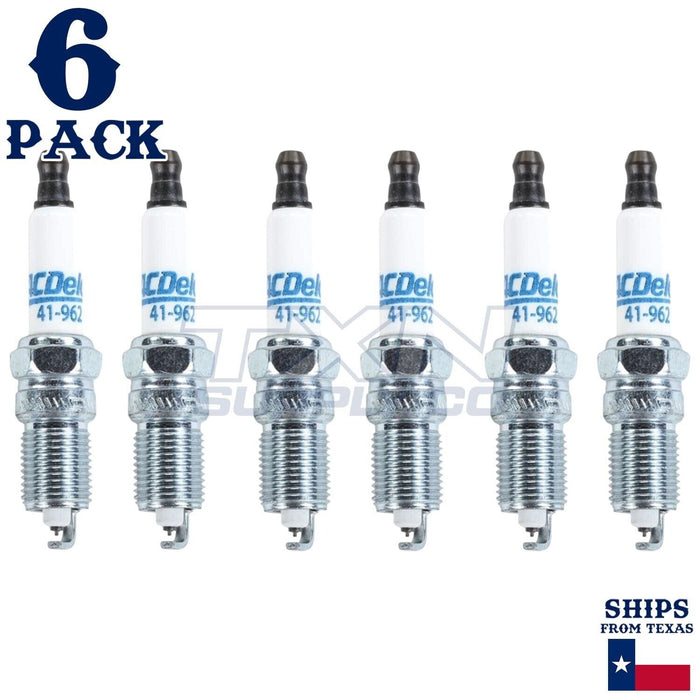 6 Pack Genuine GM ACDelco Double Platinum Spark Plugs 41-962 ps