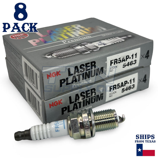 NGK 5463 Laser Platinum Spark Plugs FR5AP-11 - 8 Pack
