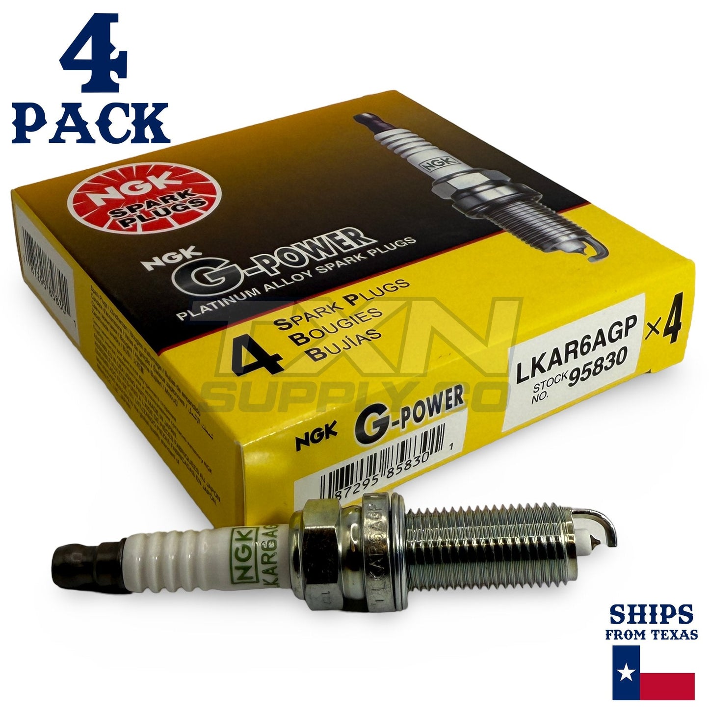 4 Pack NGK G-Power Spark Plugs 2007-2012 for Nissan Sentra L4 2.0L ps