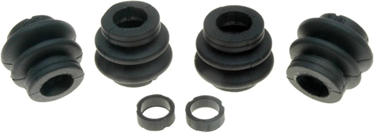 ACDelco 18K2417 Front Disc Brake Caliper Rubber Bushing Kit with Seals and Bushings , Black