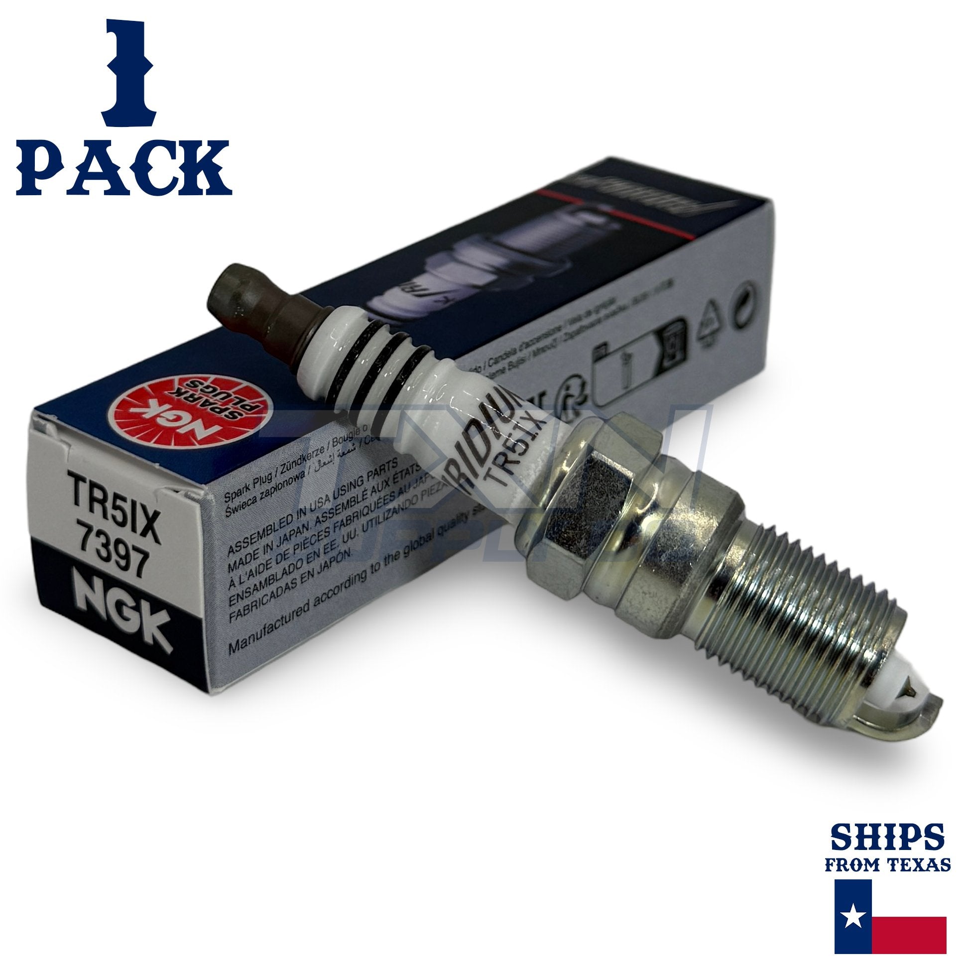1 Pack NGK Iridium IX 7397 Spark Plugs TR5IX ps