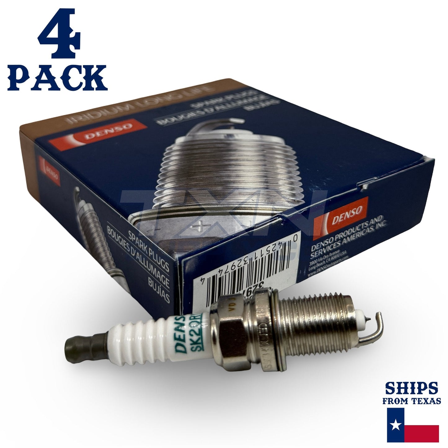 4 Pack Denso 3297 Iridium Long Life Spark Plugs SK20R11 ps