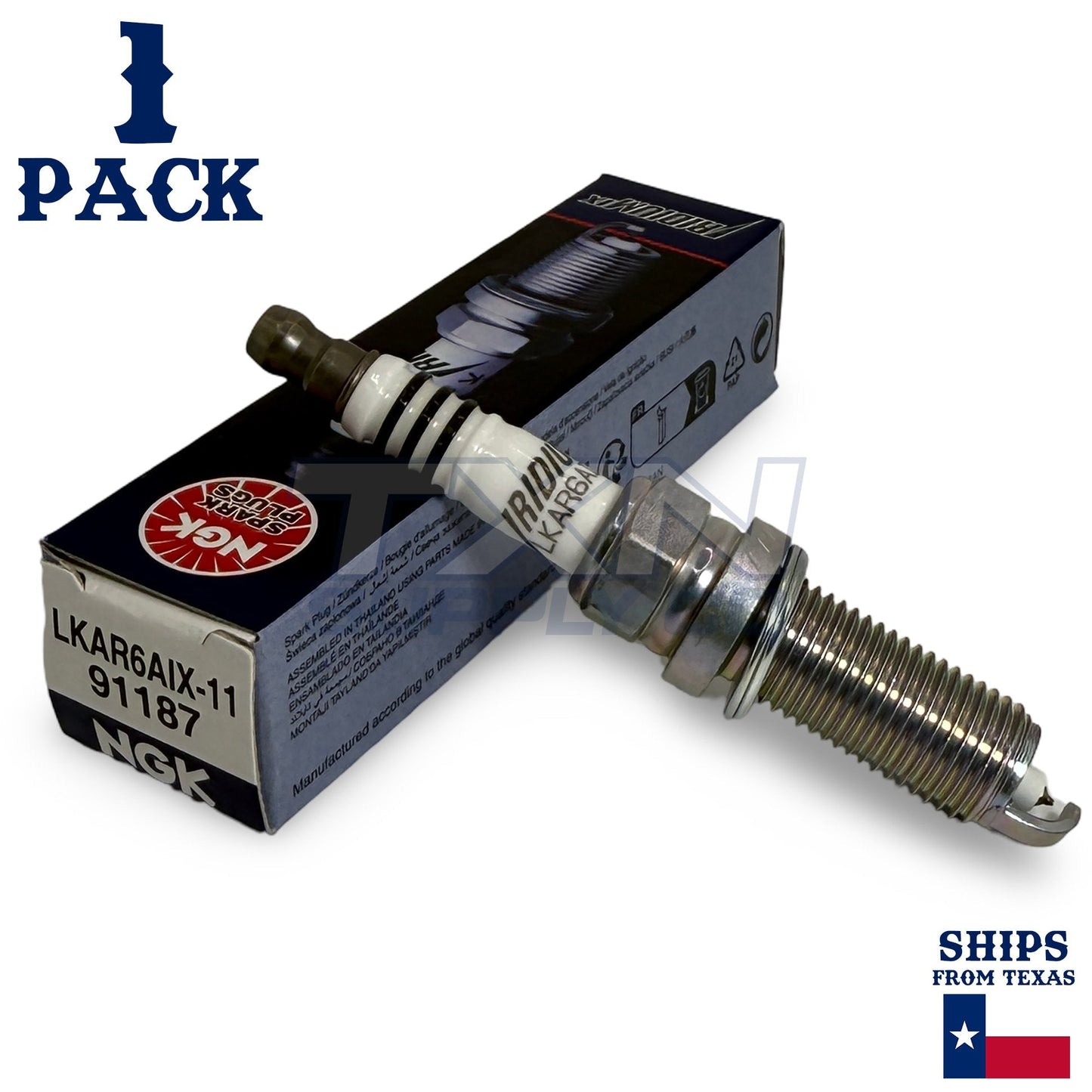 1 Pack NGK Iridium IX 91187 Spark Plugs LKAR6AIX-11 ps