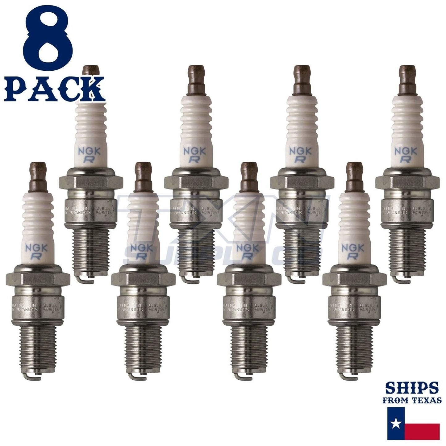 8 Pack NGK 3194 Spark Plugs BR9ES SOLID ps