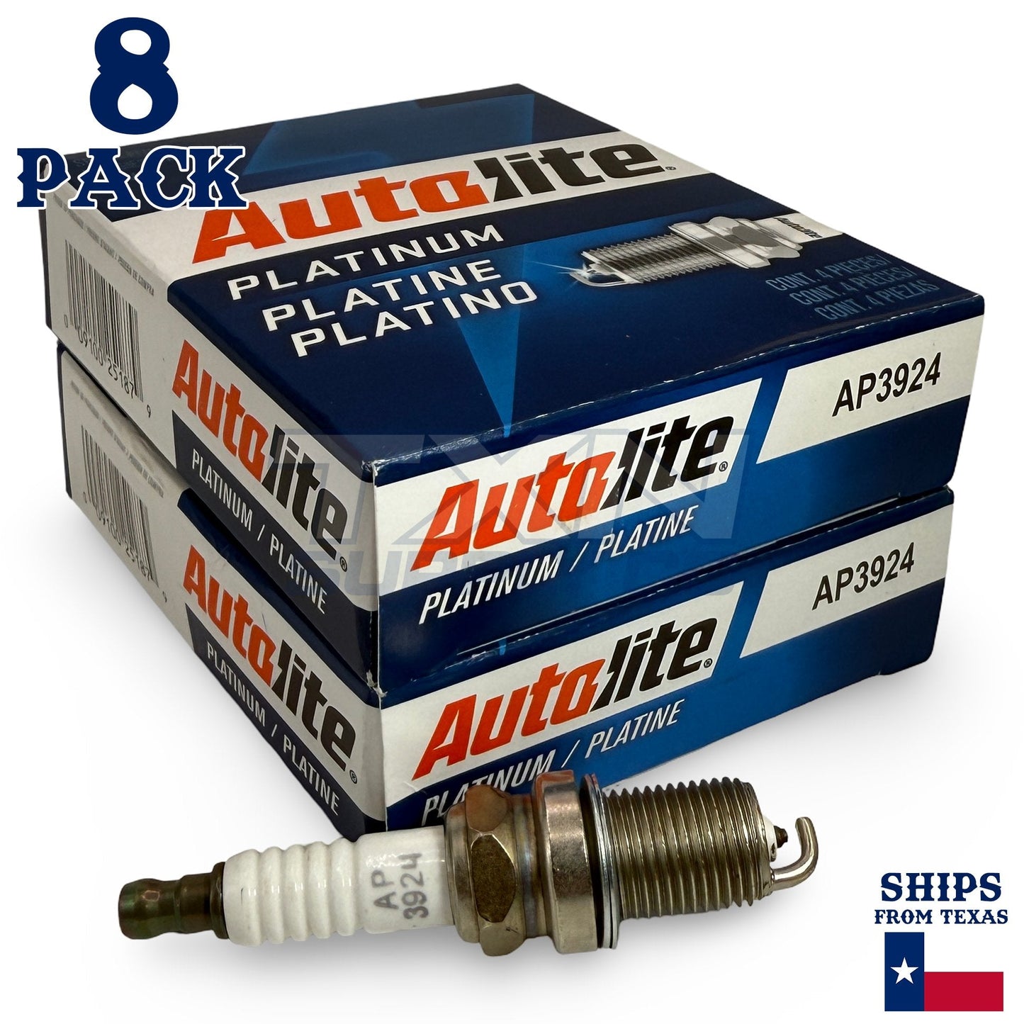 8 Pack Autolite AP3924 Platinum Spark Plugs ps