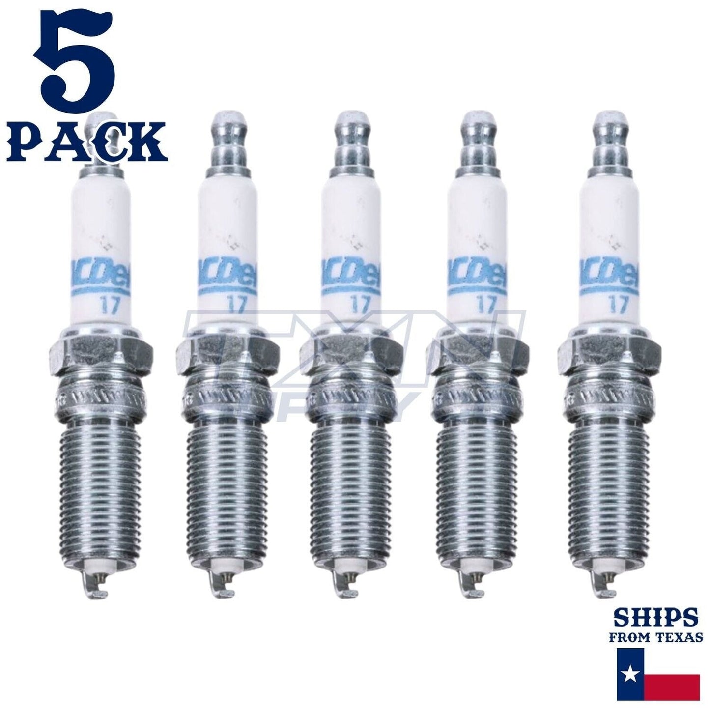 5 Pack GM ACDelco #17 RAPIDFIRE Platinum Spark Plugs ps