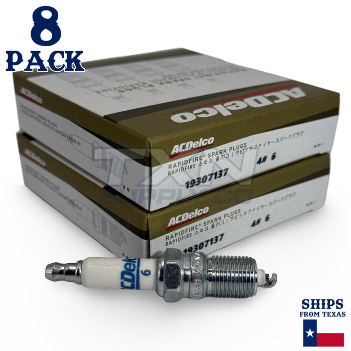 8 Pack ACDelco Platinum Spark Plugs 2007 for Cadillac Escalade 6.2L ps