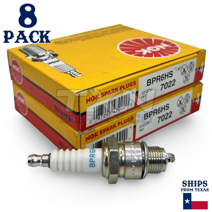 NGK 7022 Spark Plug BPR6HS - 8 Pack